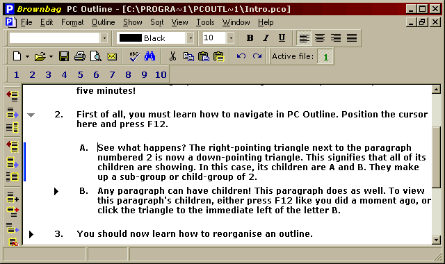 PC Outline for Windows Screenshot